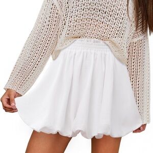 Bubble Skirt for Women Boho High Waisted Ruffled Cute Casual Dressy Mini Summer